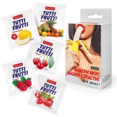 Набор из 5 саше съедобных смазок Tutti-Frutti - Биоритм - купить с доставкой в Белгороде