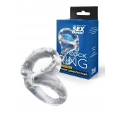 Прозрачное двойное эрекционное кольцо - Sex Expert - в Белгороде купить с доставкой