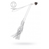 Белая кожаная плеть - 50 см. - Pecado - купить с доставкой в Белгороде