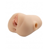 Телесный мастурбатор с вибрацией Double Pounder Vibrating Squeeze Stroker - Pipedream - в Белгороде купить с доставкой