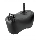 Черное надувное кресло с платформой для фиксации дилдо Body Dock Inflatable Love Seat - Pipedream - купить с доставкой в Белгороде