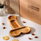 Деревянное блюдо для подачи в форме члена (25 х 16,5 х 1,7 см) - Сима-Ленд - купить с доставкой в Белгороде