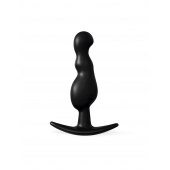 Черная фигурная анальная втулка - 8,5 см. - Sex Expert