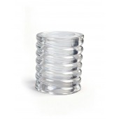 Прозрачная сквозная насадка на пенис с ребрышками - Sex Expert - в Белгороде купить с доставкой