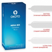 Презервативы OKOTO Mega Mix - 18 шт. - Sitabella - купить с доставкой в Белгороде