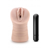 Телесный мастурбатор-вагина Ayumi с вибрацией - Blush Novelties - в Белгороде купить с доставкой