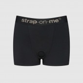 Черные трусики-боксеры для фиксации насадок Strap-on-me Harness Lingerie Allure - size XL - Strap-on-me - купить с доставкой в Белгороде