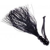 Черная силиконовая плетка - 25,4 см. - Boys of Toys - купить с доставкой в Белгороде