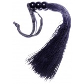 Черная силиконовая плетка - 25,4 см. - Boys of Toys - купить с доставкой в Белгороде