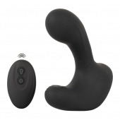 Черная анальная вибропробка с функцией расширения RC Butt Plug with 3 functions - Orion - в Белгороде купить с доставкой