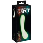 Люминесцентный вибратор для точки G Glow in the dark G-Spot - 17,9 см. - Orion