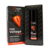 Жидкий вибратор Orgie High Voltage Strawberry - 15 мл. - ORGIE - купить с доставкой в Белгороде