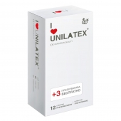 Ультратонкие презервативы Unilatex Ultra Thin - 12 шт. + 3 шт. в подарок - Unilatex - купить с доставкой в Белгороде