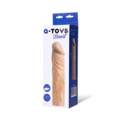 Насадка с ярко выраженной головкой и рельефным стволом - 19 см. - A-toys - в Белгороде купить с доставкой
