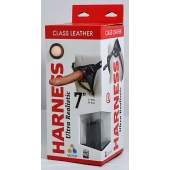 Насадка-фаллоимитатор на кожаных трусиках Harness Ultra Realistic 7  - 18 см. - LOVETOY (А-Полимер) - купить с доставкой в Белгороде