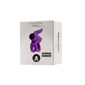 Эрекционное кольцо с подхватом мошонки и стимуляцией клитора Bullet Lastic Ring - Adrien Lastic - в Белгороде купить с доставкой