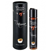 Массажное масло с ароматом крем брюле Huile de Massage Gourmande Creme Brulée - 59 мл. - Plaisir Secret - купить с доставкой в Белгороде