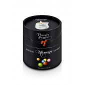 Массажная свеча с ароматом бубль-гума Bougie de Massage Gourmande Bubble Gum - 80 мл. - Plaisir Secret - купить с доставкой в Белгороде