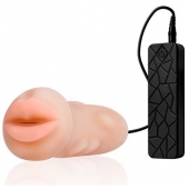 Мастурбатор-ротик с вибрацией REALSTUFF VIBRATING MASTURBATOR MOUTH - Dream Toys - в Белгороде купить с доставкой