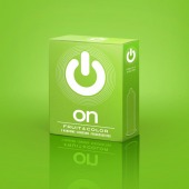 Цветные ароматизированные презервативы ON) Fruit   Color - 3 шт. - ON) - купить с доставкой в Белгороде