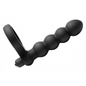 Насадка для двойного проникновения Double Fun Cock Ring with Double Penetration Vibe - XR Brands - в Белгороде купить с доставкой
