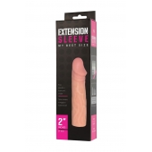 Телесная насадка-удлинитель Extension sleeve - 17 см. - Sitabella - в Белгороде купить с доставкой