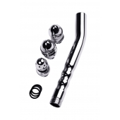 Металлический анальный душ с тремя насадками - ToyFa - купить с доставкой в Белгороде