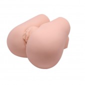 Реалистичный мастурбатор с вибрацией и двумя тоннелями - вагиной и анусом - Baile - в Белгороде купить с доставкой