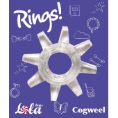 Прозрачное эрекционное кольцо Rings Cogweel - Lola Games - в Белгороде купить с доставкой