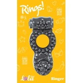 Чёрное эрекционное кольцо Rings Ringer - Lola Games - в Белгороде купить с доставкой