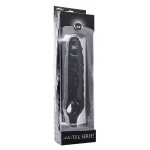 Чёрная увеличивающая насадка на член Mamba Cock Sheath Packaged - 16,5 см. - XR Brands - в Белгороде купить с доставкой