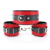 Кожаный БДСМ-набор - БДСМ Арсенал - купить с доставкой в Белгороде