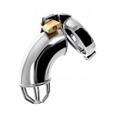 Серебристый мужской пояс верности TOYFA Metal - ToyFa - купить с доставкой в Белгороде