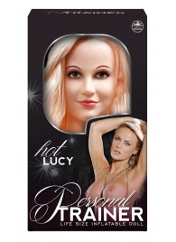 Надувная кукла с вибрацией и 2 любовными отверстиями Hot Lucy Lifesize Love Doll - NMC - в Белгороде купить с доставкой