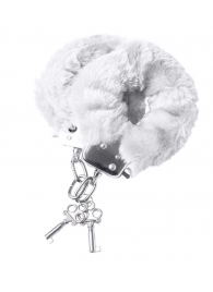 Наручники с белой меховой опушкой - ToyFa - купить с доставкой в Белгороде