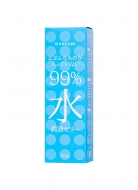 Смазка на водной основе Sagami Water 99% - 60 гр. - Sagami - купить с доставкой в Белгороде