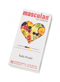 Жёлтые презервативы Masculan Ultra Tutti-Frutti с фруктовым ароматом - 10 шт. - Masculan - купить с доставкой в Белгороде