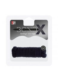 Чёрная веревка для связывания BONDX LOVE ROPE - 5 м. - Dream Toys - купить с доставкой в Белгороде