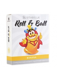 Стимулирующий презерватив-насадка Roll   Ball Banana - Sitabella - купить с доставкой в Белгороде