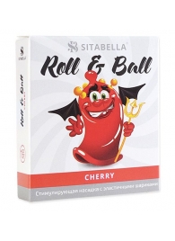 Стимулирующий презерватив-насадка Roll   Ball Cherry - Sitabella - купить с доставкой в Белгороде