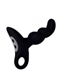 Черный силиконовый анальный вибромассажер-ёлочка Erokey - Erokay - в Белгороде купить с доставкой