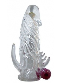 Закрытая прозрачная вибронасадка на пенис Crystal Sleeve Vibe - Erowoman-Eroman - в Белгороде купить с доставкой