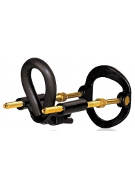 Черный экстендер-растяжитель пениса - Sex Expert - в Белгороде купить с доставкой