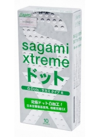 Презервативы Sagami Xtreme Type-E с точками - 10 шт. - Sagami - купить с доставкой в Белгороде