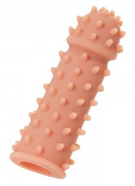 Телесная реалистичная насадка KOKOS Extreme Sleeve 03 с дополнительной стимуляцией - 12,7 см. - KOKOS - в Белгороде купить с доставкой