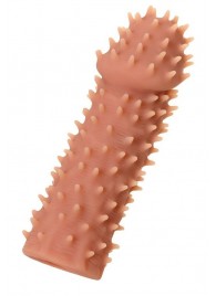 Телесная реалистичная насадка KOKOS Extreme Sleeve 07 с дополнительной стимуляцией - 12,7 см. - KOKOS - в Белгороде купить с доставкой