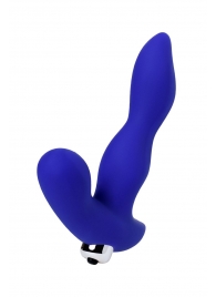 Синий силиконовый вибростимулятор простаты Stroman - 14,5 см. - ToyFa - в Белгороде купить с доставкой