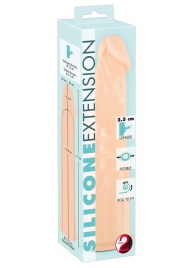 Телесная насадка-удлинитель Silicone Extension - 19 см. - Orion - в Белгороде купить с доставкой