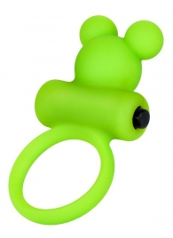 Зеленое виброкольцо на пенис A-Toys - A-toys - в Белгороде купить с доставкой