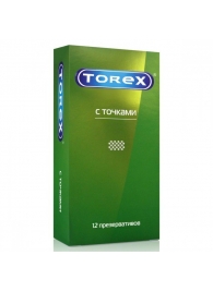 Текстурированные презервативы Torex  С точками  - 12 шт. - Torex - купить с доставкой в Белгороде